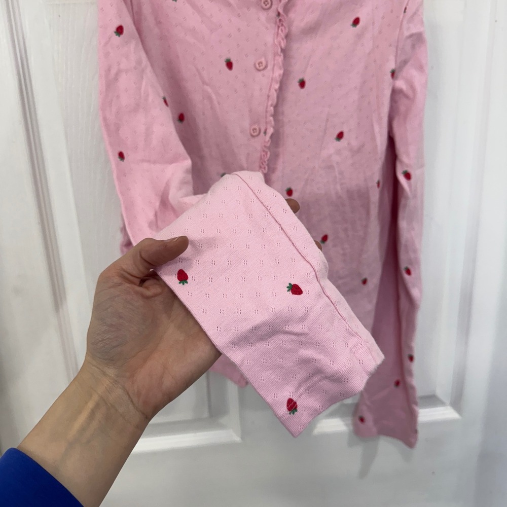Mini Boden 13-14 Yr. Strawberry Long Sleeve Cardigan - Picture 6 of 9